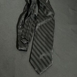 Alan Flusser Black Silk Tie